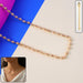 Elegant Gold-Tone Beaded Necklace Chain for Women (1 Pc) by Your Brand