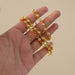 Elegant Gold-Tone Beaded Necklace Chain for Women (1 Pc) by Your Brand