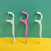 Convenient floss sticks for maintaining oral hygiene.