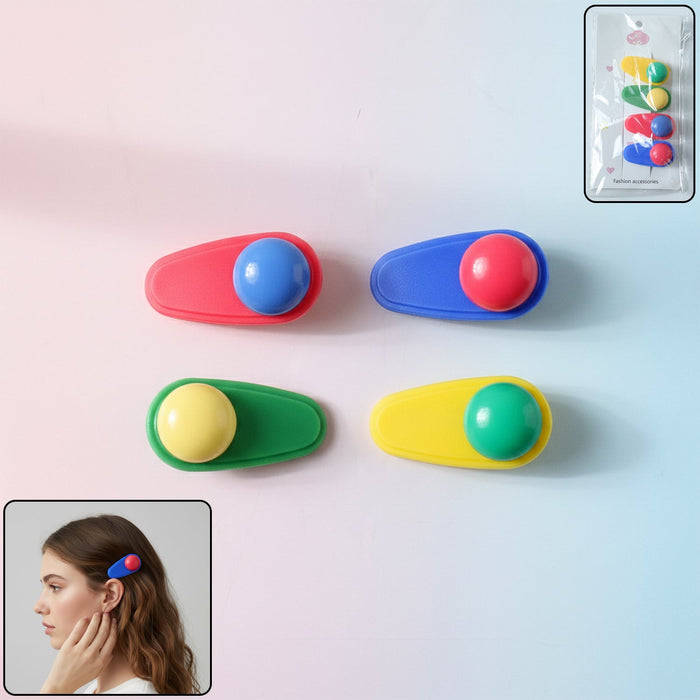 Decorative Snap Hair Clip Set (4 Pc) by Your Brand