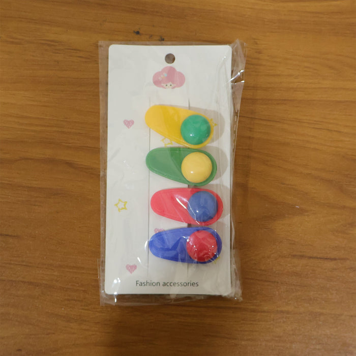 Decorative Snap Hair Clip Set (4 Pc) by Your Brand