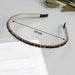 Premium black embellished headband