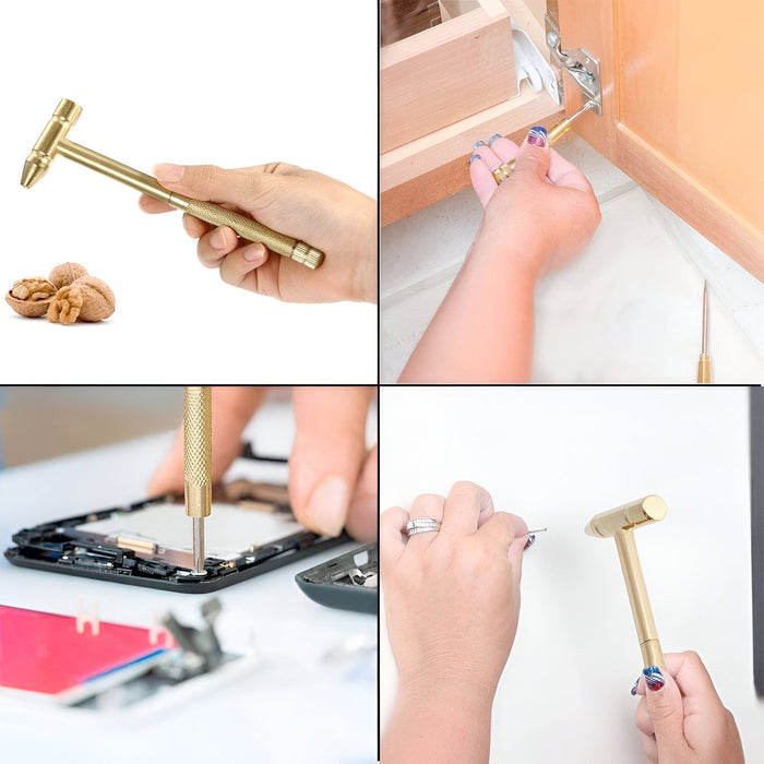 Multi Purpose 5-in-1 Small Hammer Tool with Interchangeable Screwdriver by Your Brand