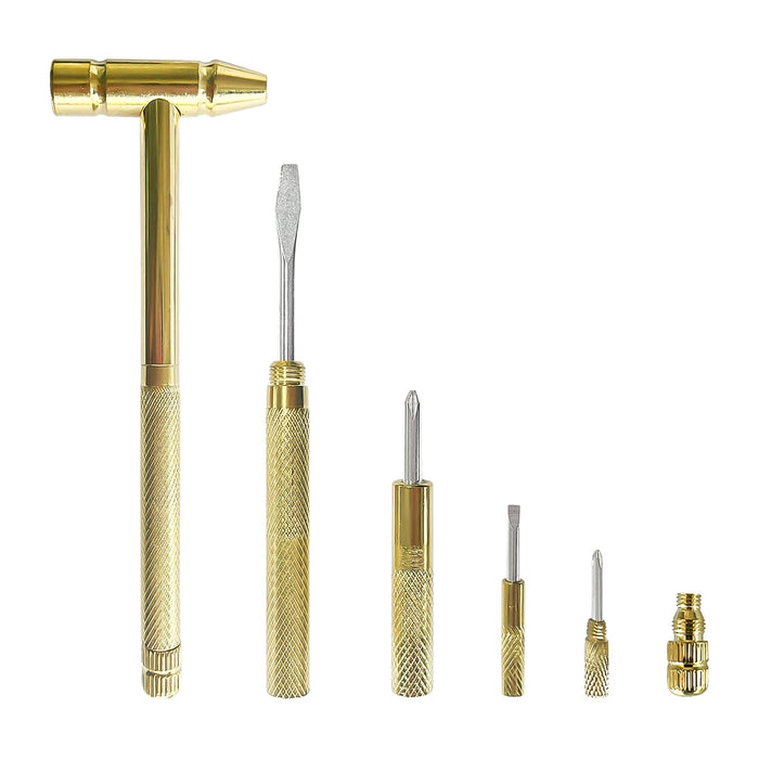 Multi Purpose 5-in-1 Small Hammer Tool with Interchangeable Screwdriver by Your Brand