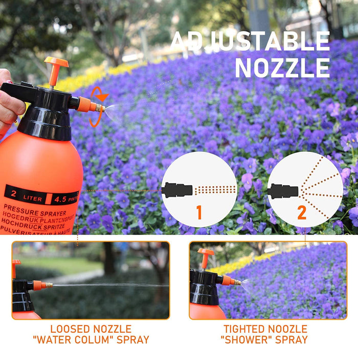 Water Sprayer Hand-held Pump Pressure Garden Sprayer - 2 L (Mix Color) by Your Brand