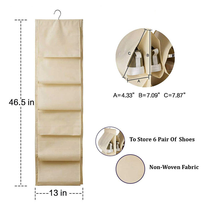 12 Grids Hanging Storage Bag (1 Pc / 12 Pocket / Mix Color) by Your Brand