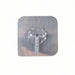 Self-Stick Double Hook Metal Wall Plate 