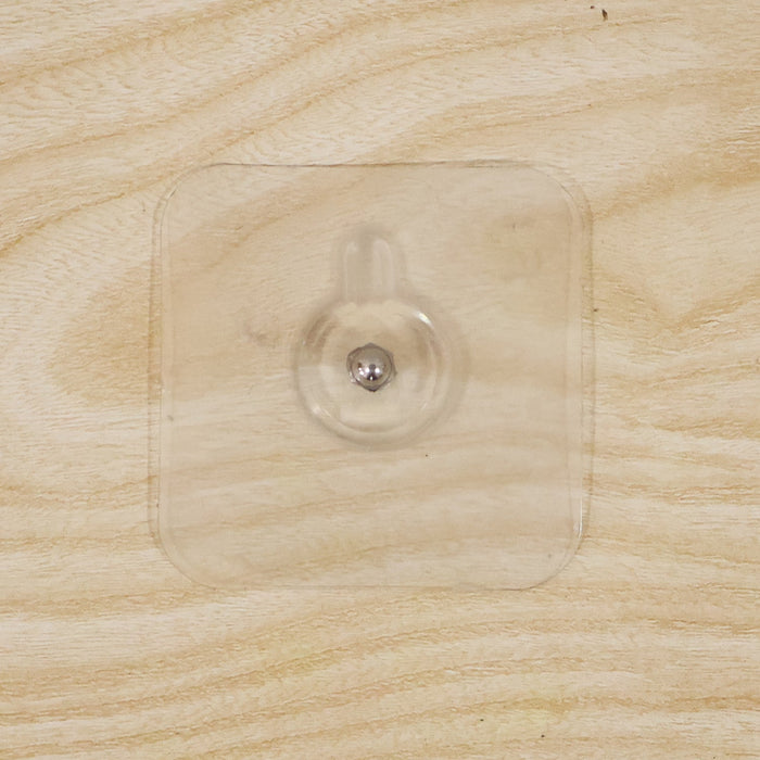 Transparent Self Adhesive Utility Wall Hook Sticker (1 Pc)