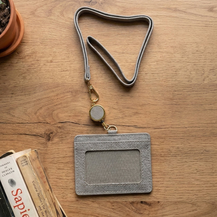 Premium ID Card Holder with Adjustable Neck Strap (1 Pc) by Your Brand
