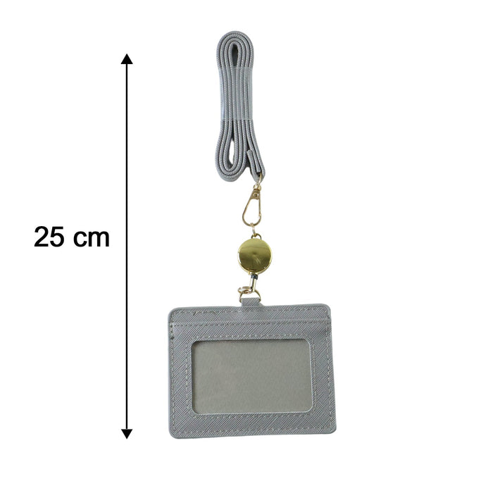Premium ID Card Holder with Adjustable Neck Strap (1 Pc) by Your Brand
