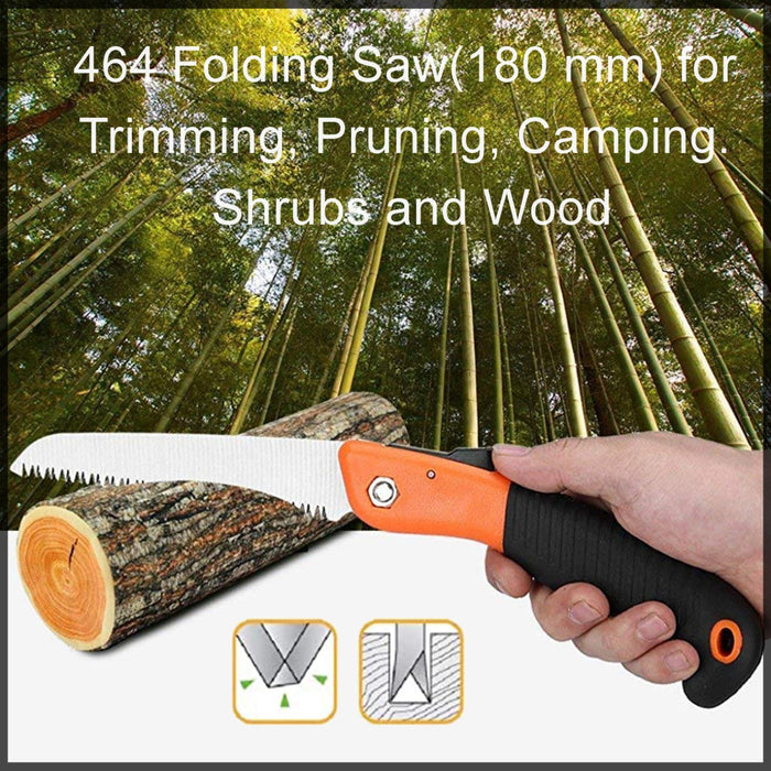Folding Saw(180 mm) for Trimming, Pruning, Camping. Shrubs and Wood by Your Brand