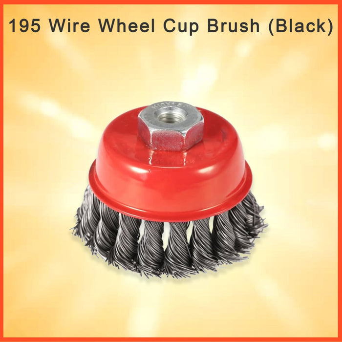 Wire Wheel Cup Brush (Black) by Your Brand