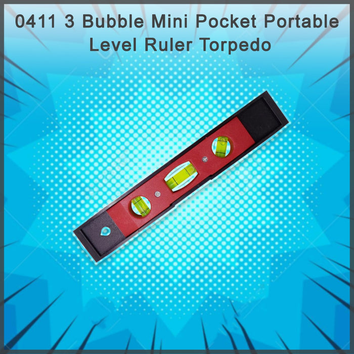 3 Bubble Mini Pocket Portable Level Ruler Torpedo by Your Brand