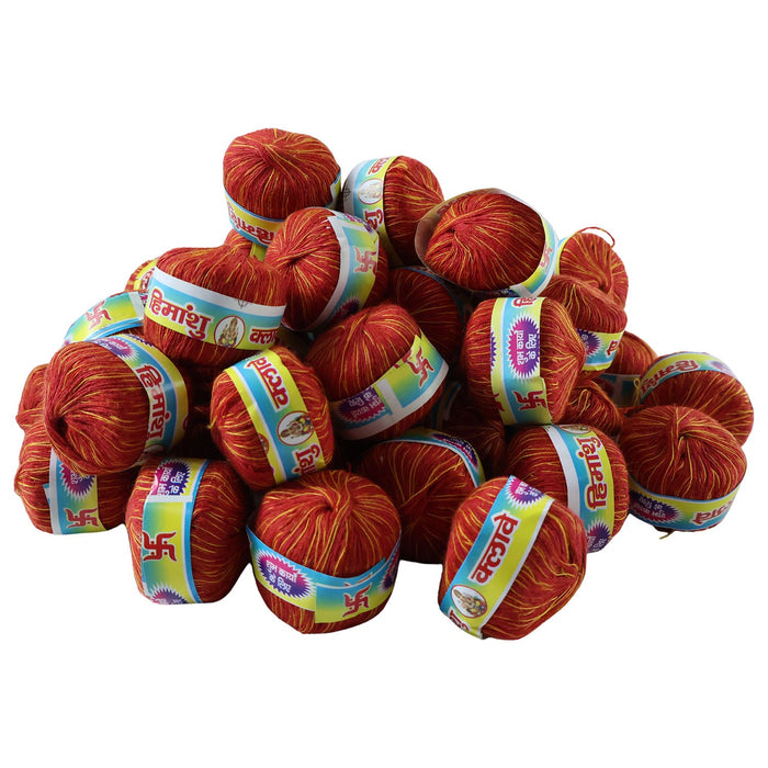 Traditional Pooja Kalawa Moli Sacred Cotton Thread Set (48 Pcs Set) by Your Brand