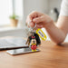Cartoon Character Keychain with Name Tag (Mix Design, 1 Pc) by Your Brand