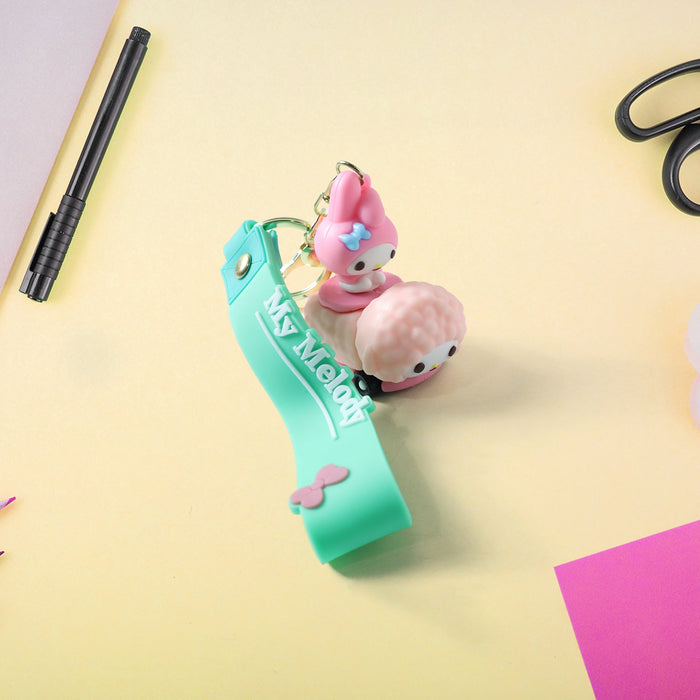 Cute Cartoon Character Silicone Keychain (1 Pc) by Your Brand
