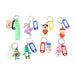 Cartoon Character Keychain with Name Tag (Mix Design, 1 Pc) by Your Brand