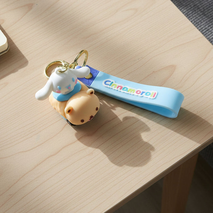 Cute Cartoon Dog Character Silicone Keychain (1 Pc) by Your Brand