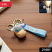 Cute Cartoon Dog Character Silicone Keychain (1 Pc) by Your Brand