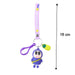 Cute Cartoon Doll Keychain with Strap and Pineapple Charm (1 Pc) by Your Brand