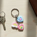Cute Heart & Rainbow Charm Keychain (1 Pc) by Your Brand