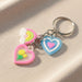 Cute Heart & Rainbow Charm Keychain (1 Pc) by Your Brand