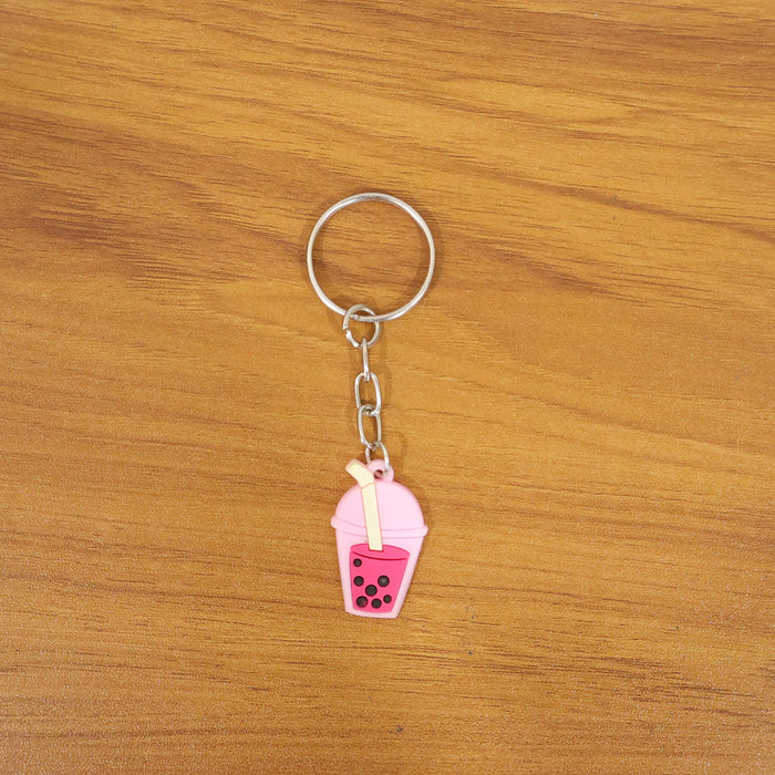 Cute Bubble Tea Cartoon Keychain (1 Pc) by Your Brand