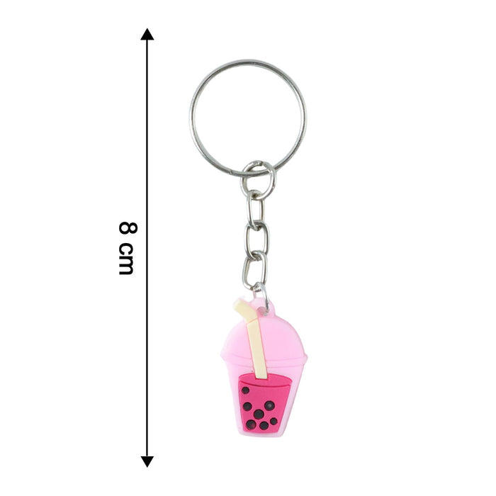 Cute Bubble Tea Cartoon Keychain (1 Pc) by Your Brand