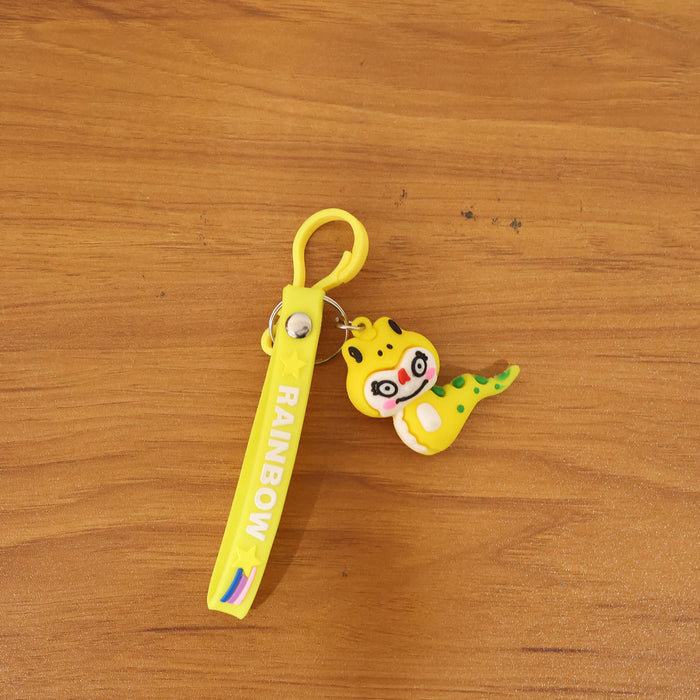 Cute Cartoon Dinosaur Keychain (1 Pc) by Your Brand