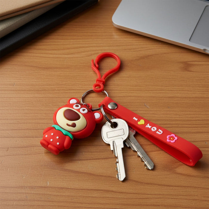 Cute Cartoon Bear Figure Keychain (1 Pc) by Your Brand
