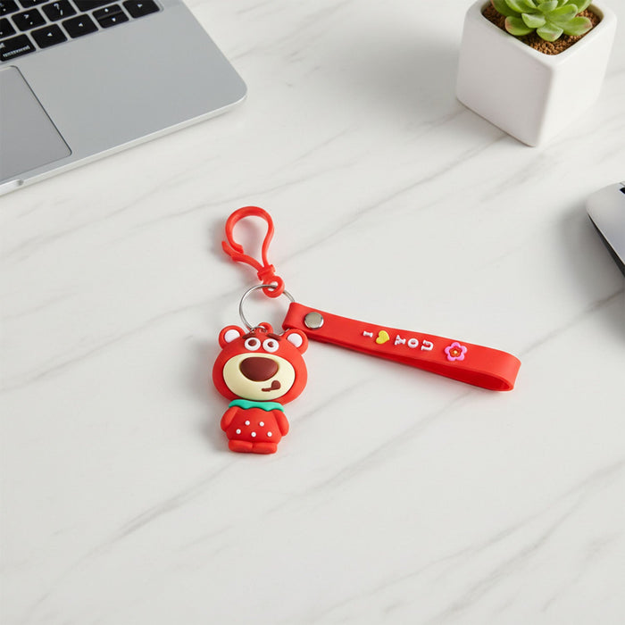 Cute Cartoon Bear Figure Keychain (1 Pc) by Your Brand
