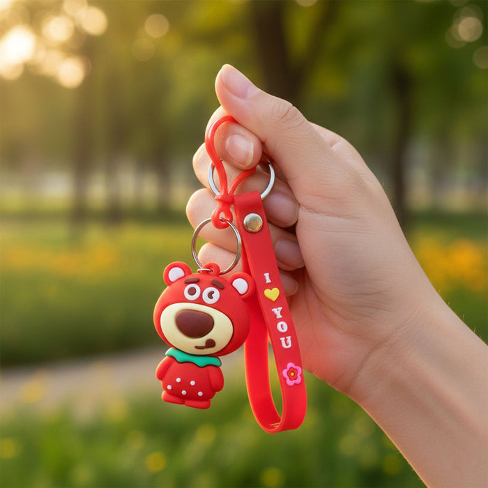 Cute Cartoon Bear Figure Keychain (1 Pc) by Your Brand