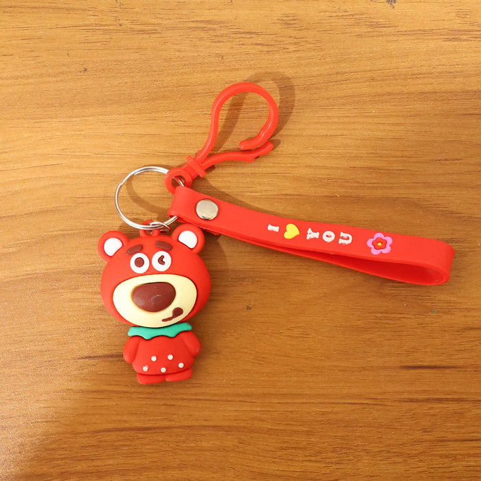 Cute Cartoon Bear Figure Keychain (1 Pc) by Your Brand
