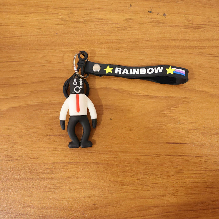 Stylish Cartoon Man Figure Keychain (1 Pc) by Your Brand