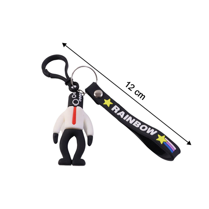 Stylish Cartoon Man Figure Keychain (1 Pc) by Your Brand