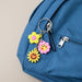 Cute Flower & Smiley Face Cartoon Keychain (1 Pc) by Your Brand
