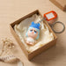 Cute Cartoon Baby Character Keychain with Label Tag Holder (1 Pc) by Your Brand