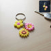 Cute Flower & Smiley Face Cartoon Keychain (1 Pc) by Your Brand