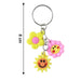 Cute Flower & Smiley Face Cartoon Keychain (1 Pc) by Your Brand