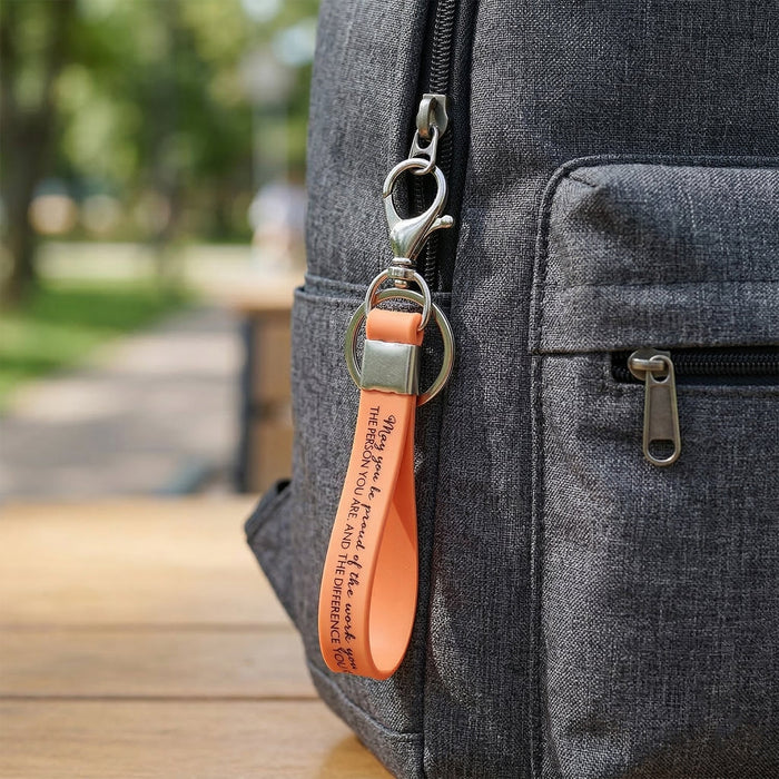 Silicone Wrist Strap Keychain with Metal Key Ring Hook (2 Pc) by Your Brand