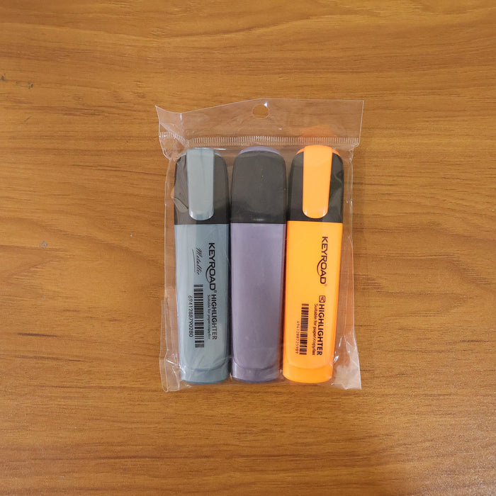 Premium Highlighter Marker Pen Set (3 Pc) by Your Brand