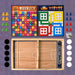 Wooden Board Game Set – Ludo, Snakes & Ladders, and Desktop Football (3-in-1) by Your Brand