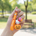Cute Cartoon Kitty Pumpkin Keychain (1 Pc) by Your Brand