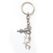 Devotional Krishna Flute Metal Keychain