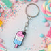 Cute Ice Cream Popsicle Shape Cartoon Keychain (1 Pc) by Your Brand