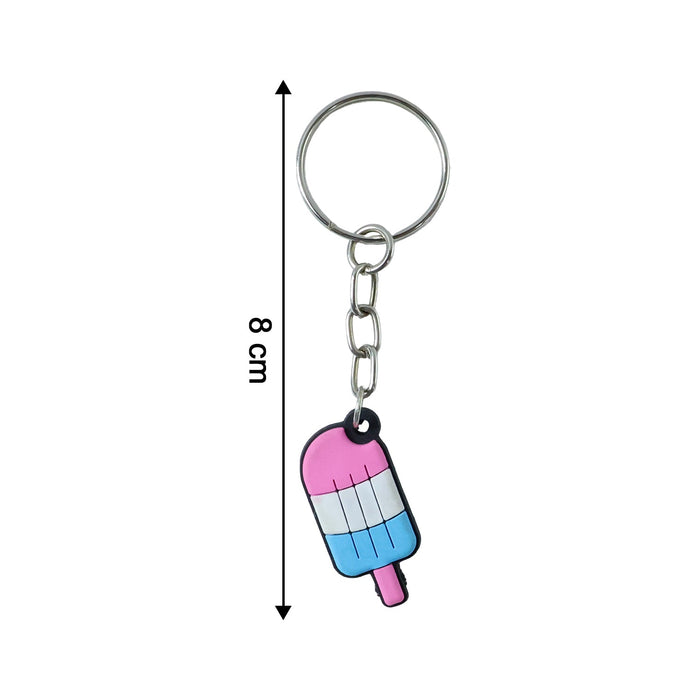 Cute Ice Cream Popsicle Shape Cartoon Keychain (1 Pc) by Your Brand