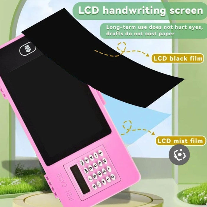 LCD Writing Tablet Pencil Case with Calculator 1 Pc by Your Brand