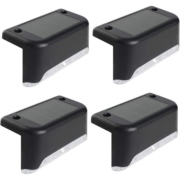 4-Piece Solar Waterproof Garden, Stair & Railing Lights