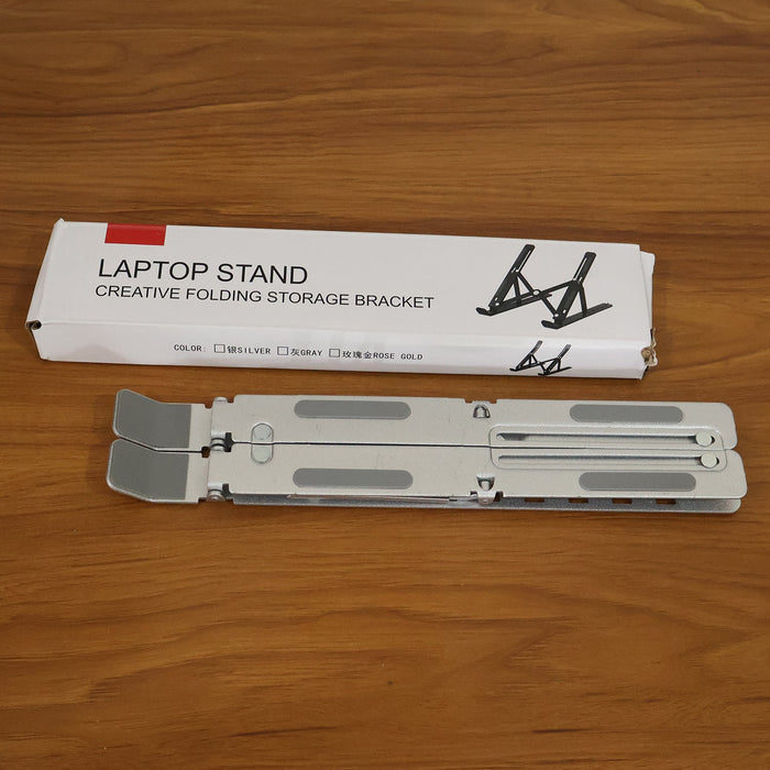 Foldable Adjustable Laptop Stand for Desk and Table Use by Your Brand
