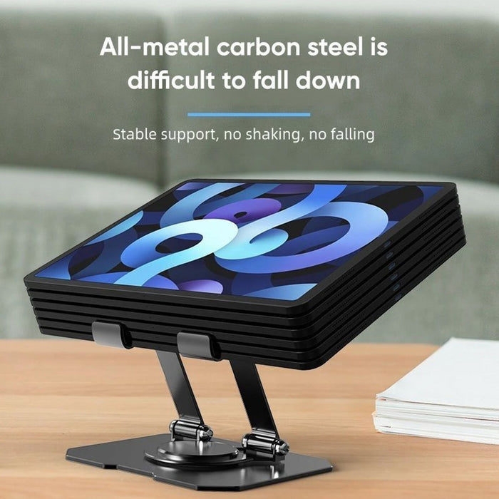 Premium Adjustable Foldable Metal Tablet Stand (1 Pc) by Your Brand